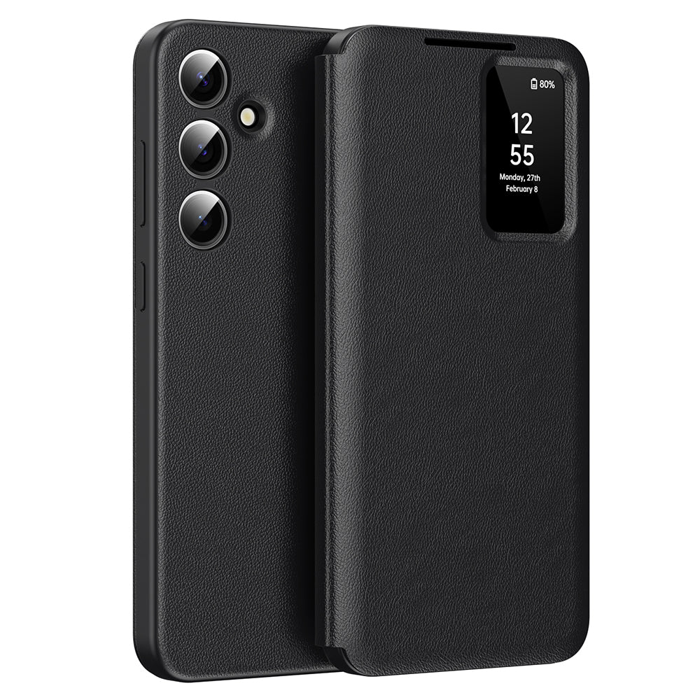 Funda para Samsung Galaxy A56 A566, Techsuit, SmartView, Negra