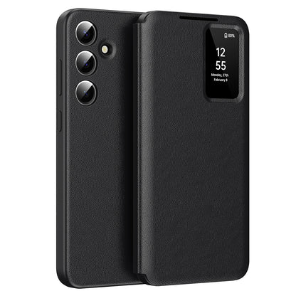 Funda para Samsung Galaxy A56 A566, Techsuit, SmartView, Negra