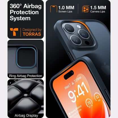 Funda para Samsung Galaxy A56 A566, Torras, Guardian, Negra