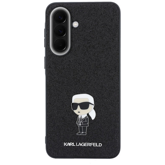 Funda para Samsung Galaxy A57 5G, Karl Lagerfeld, Glitter Fixed Ikonik Karl, Negra
