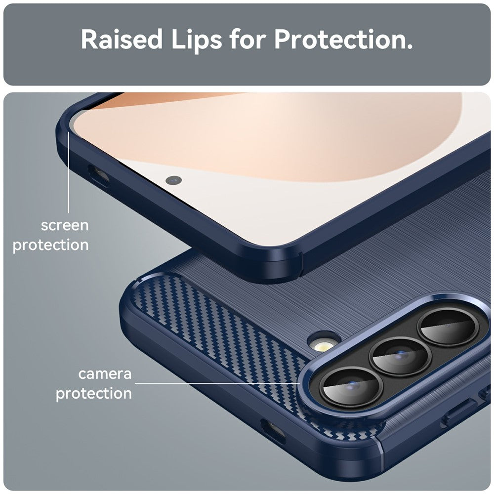 Funda para Samsung Galaxy A57 5G, Techsuit, Carbono, Azul