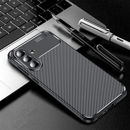 Funda para Samsung Galaxy A57 5G, Techsuit, CarbonFiber, Negra