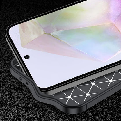 Funda para Samsung Galaxy A57 5G, Techsuit, CarbonFiber, Negra