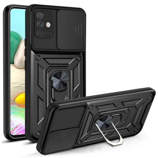 Funda para Samsung Galaxy A71 A715, Techsuit, CamShield, Negra