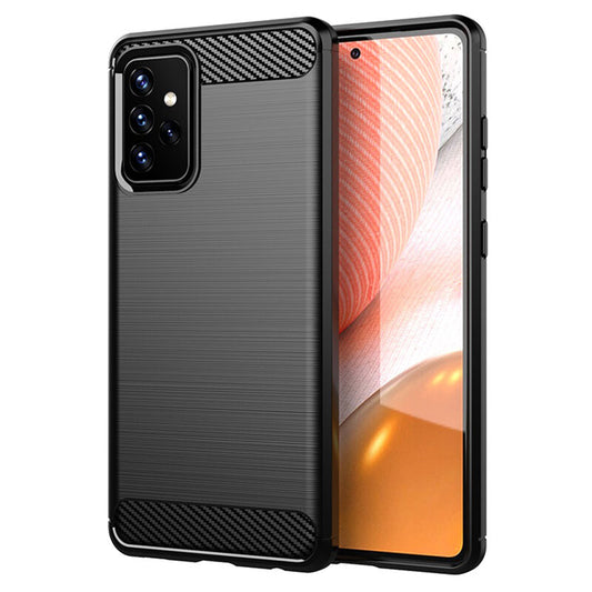 Funda para Samsung Galaxy A72 A725 / A72 5G A726, Techsuit, Carbono, Negra