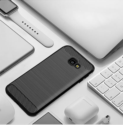 Funda para Samsung Galaxy J4 Plus (2018) J415, Techsuit, Carbono, Negra