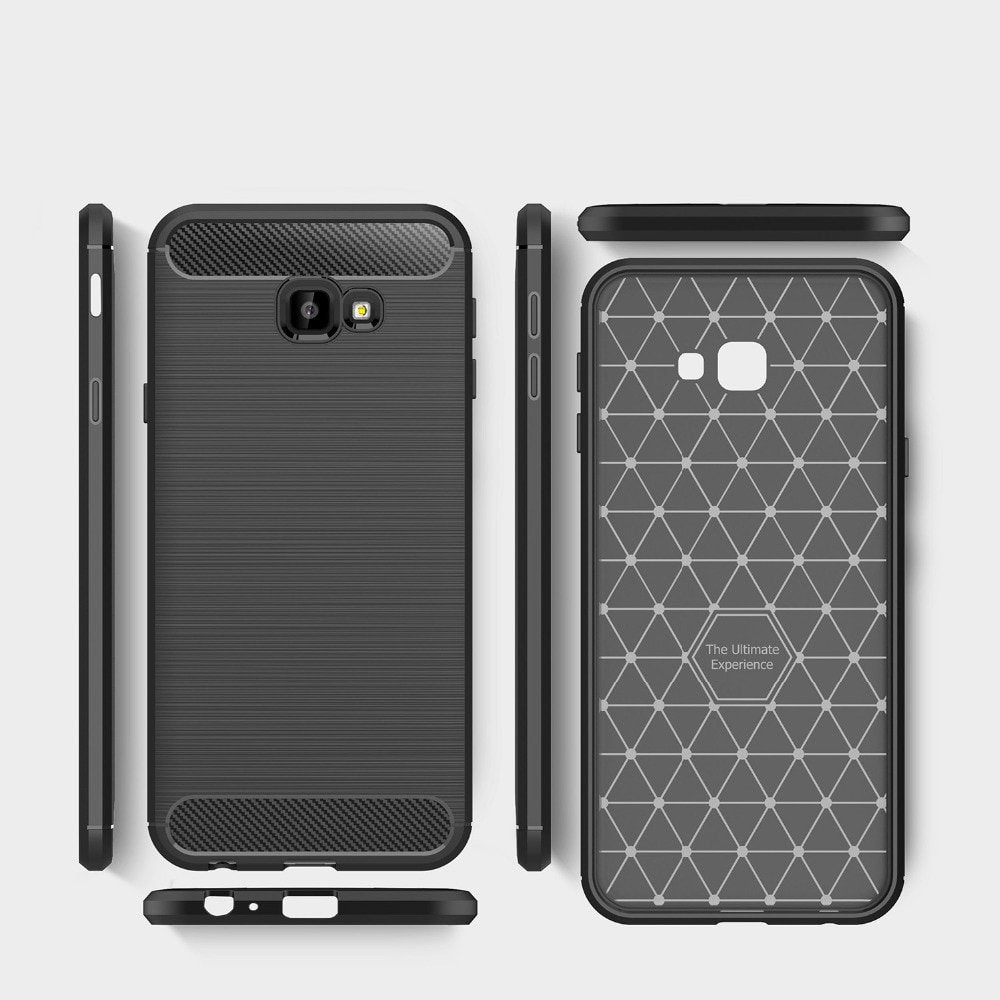 Funda para Samsung Galaxy J4 Plus (2018) J415, Techsuit, Carbono, Negra