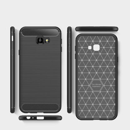 Funda para Samsung Galaxy J4 Plus (2018) J415, Techsuit, Carbono, Negra