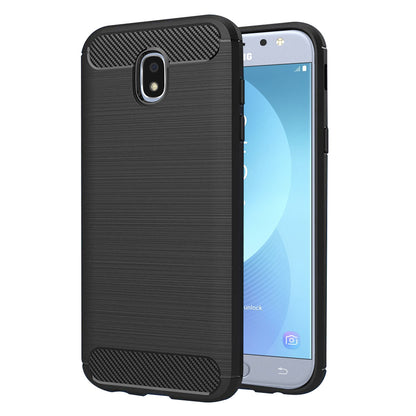Funda para Samsung Galaxy J5 (2017) J530, Techsuit, Carbono, Negra