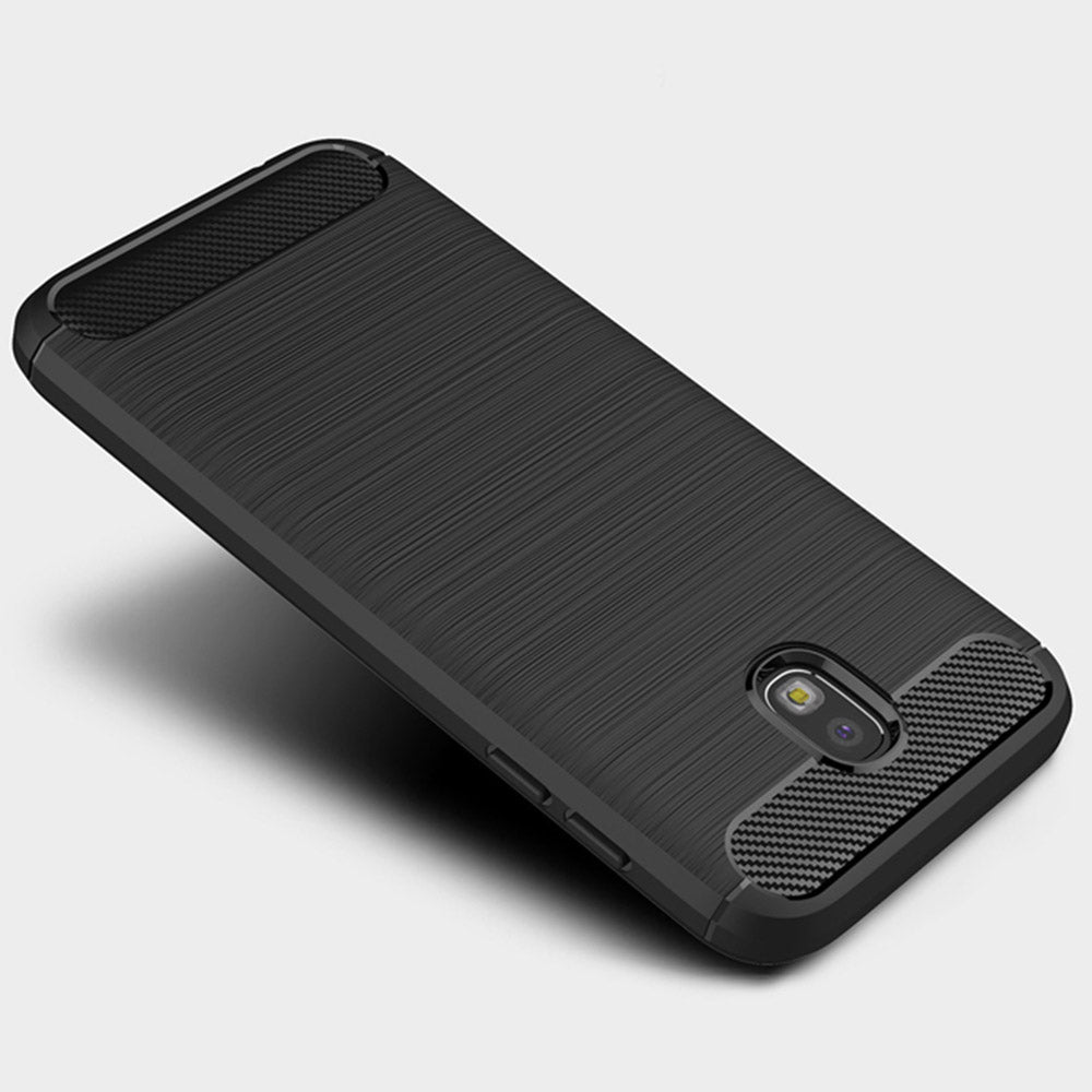 Funda para Samsung Galaxy J5 (2017) J530, Techsuit, Carbono, Negra