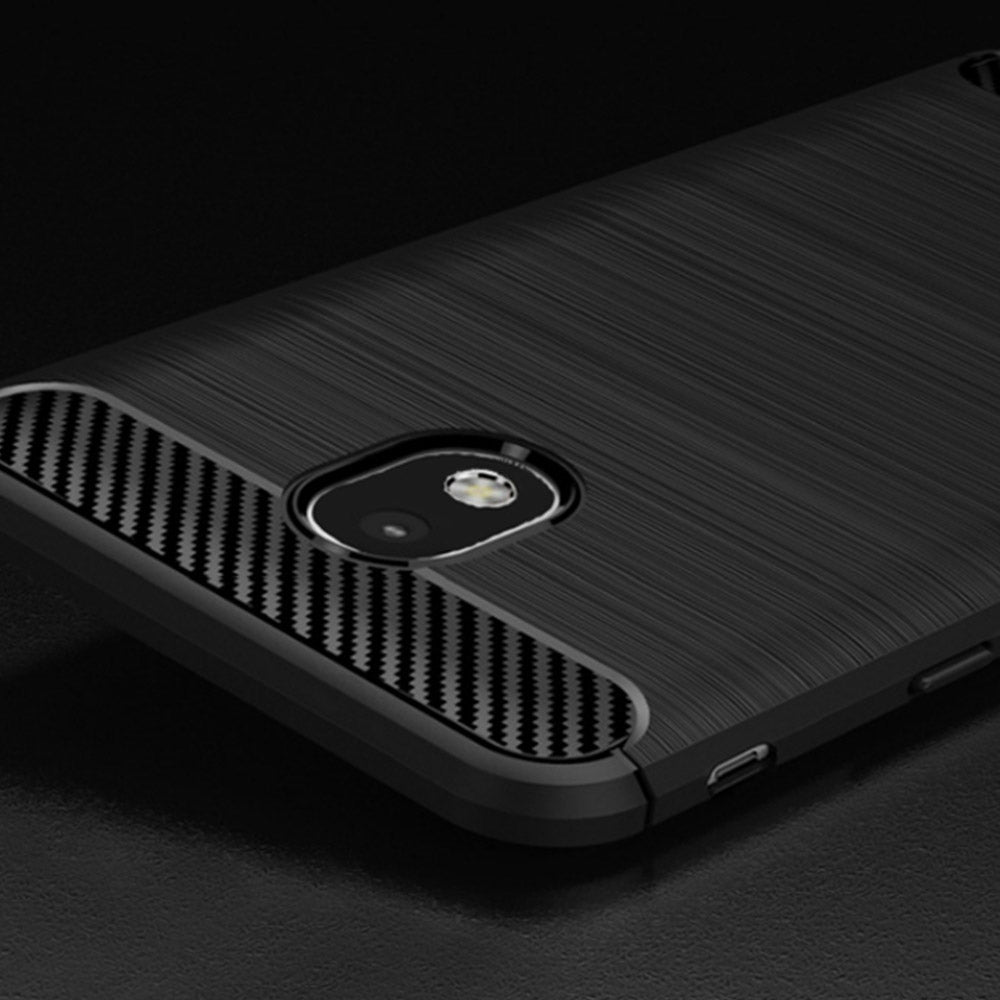 Funda para Samsung Galaxy J5 (2017) J530, Techsuit, Carbono, Negra