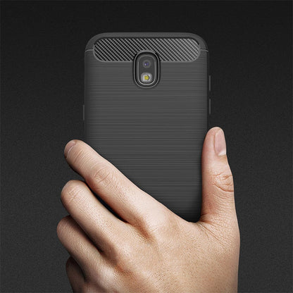 Funda para Samsung Galaxy J5 (2017) J530, Techsuit, Carbono, Negra