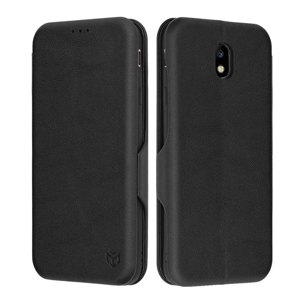 Case for Samsung Galaxy J7 (2017) J730, Techsuit, Safe Wallet Plus, Black