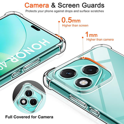 Case for Samsung Galaxy M56 M566, Techsuit, Shockproof Clear, Transparent