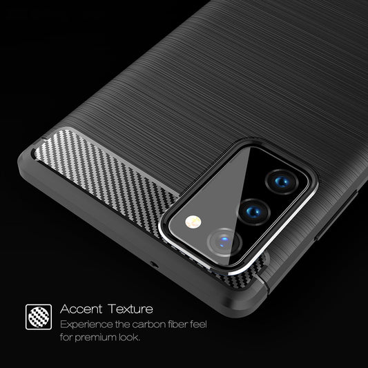 Funda para Samsung Galaxy Note 20 5G N981 / Note 20 N980, Techsuit, Carbono, Negra