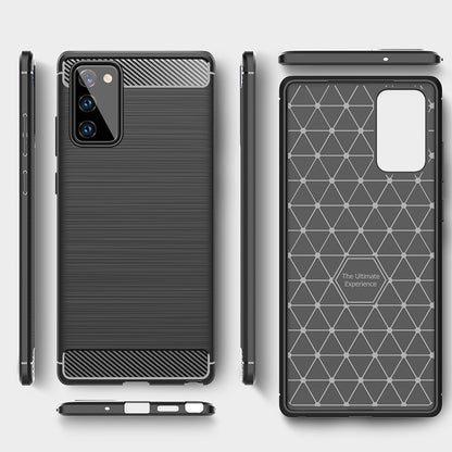 Case for Samsung Galaxy Note 20 5G N981 / Note 20 N980, Techsuit, Carbon, Black