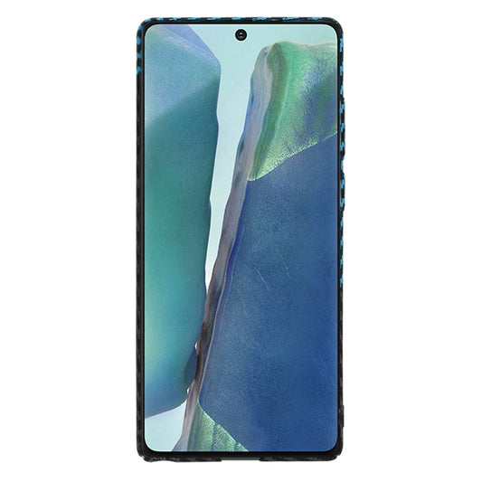 Funda para Samsung Galaxy Note 20 5G N981 / Note 20 N980, Techsuit, Carbonite FiberShell, Negra Azul