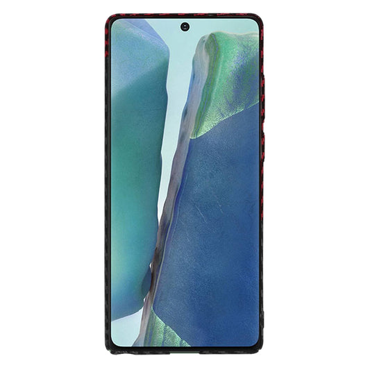 Funda para Samsung Galaxy Note 20 5G N981 / Note 20 N980, Techsuit, Carbonite FiberShell, Negra Roja