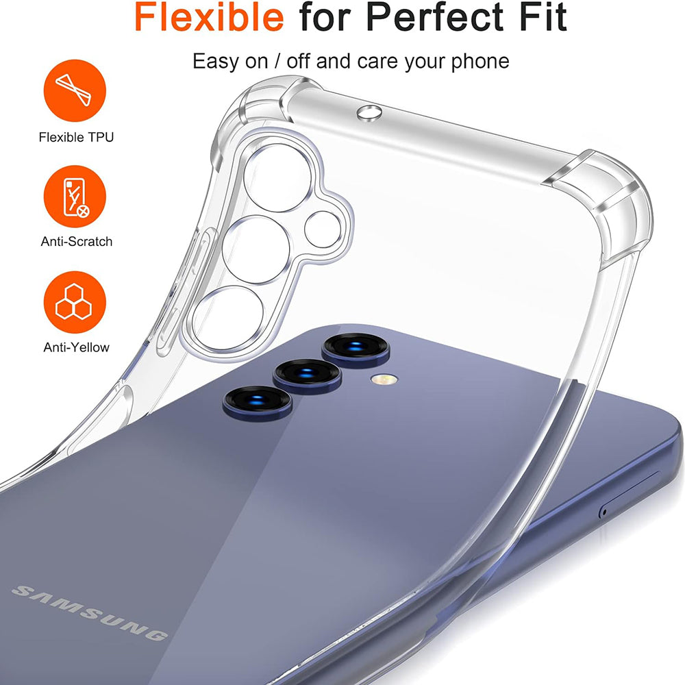 Funda para Samsung Galaxy S10+ G975, Techsuit, Antigolpes Transparente, Transparente