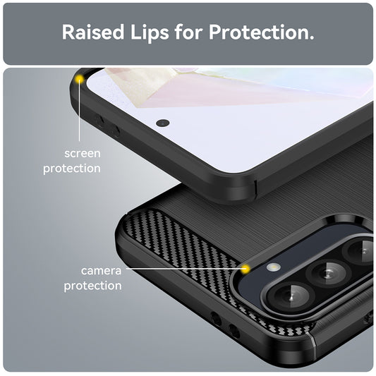Funda para Samsung Galaxy S10e G970, Techsuit, Carbono, Negra