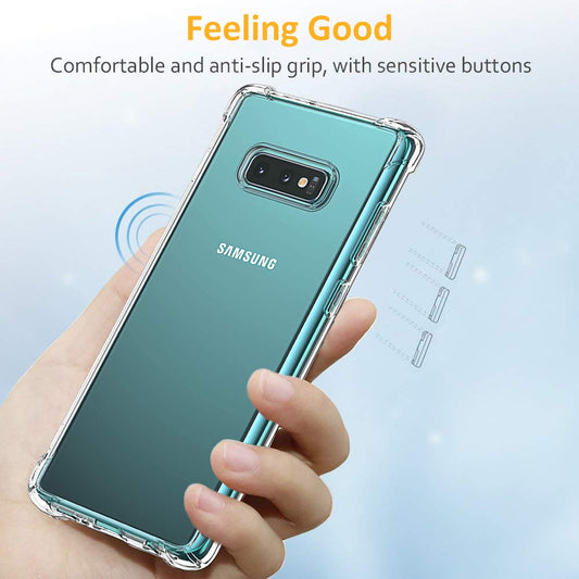 Funda para Samsung Galaxy S10e G970, Techsuit, Antigolpes Transparente, Transparente
