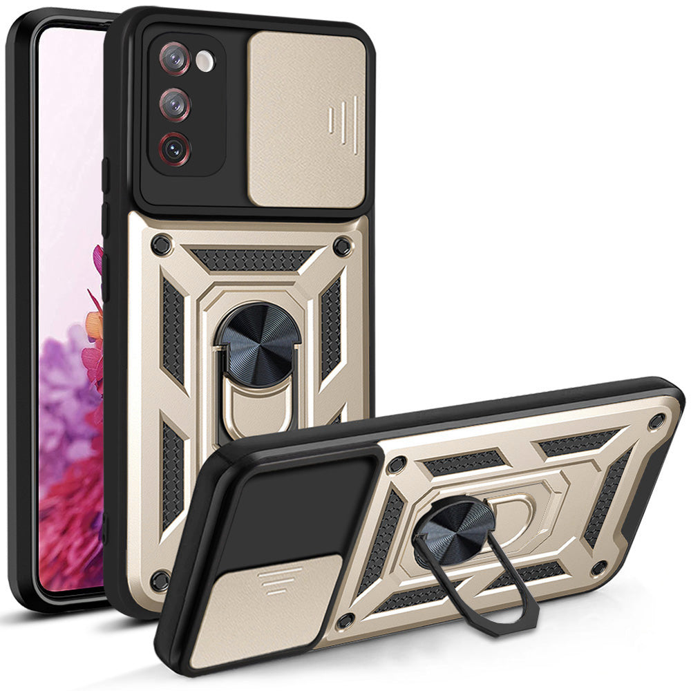 Case for Samsung Galaxy S20 FE 2022 G781 / S20 FE 5G G781 / S20 FE G780, Techsuit, CamShield, Gold