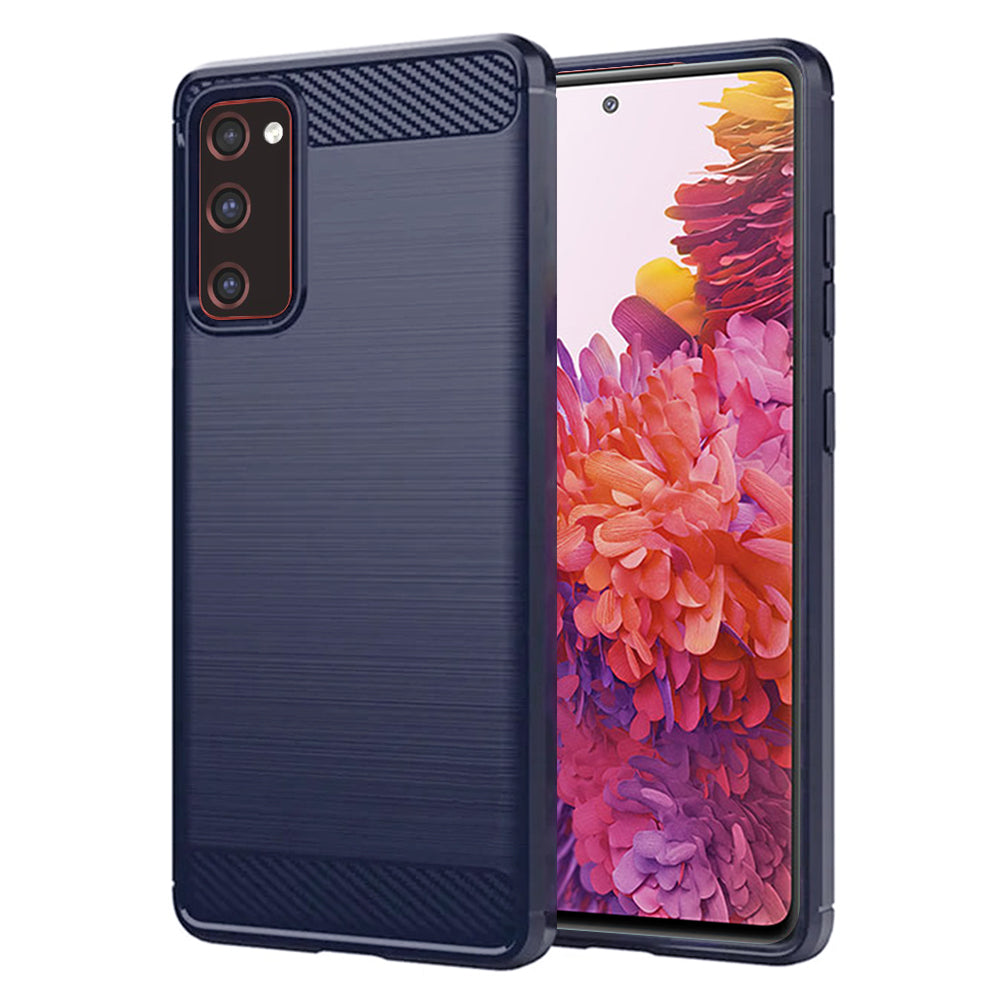 Funda para Samsung Galaxy S20 FE 2022 G781 / S20 FE 5G G781 / S20 FE G780, Techsuit, Carbono, Azul