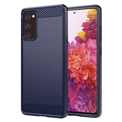 Funda para Samsung Galaxy S20 FE 2022 G781 / S20 FE 5G G781 / S20 FE G780, Techsuit, Carbono, Azul