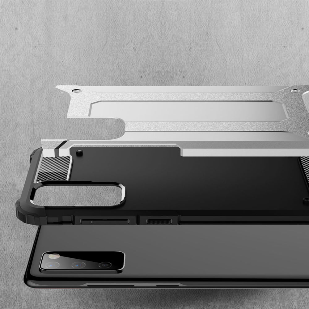 Funda para Samsung Galaxy S20 FE 2022 G781 / S20 FE 5G G781 / S20 FE G780, Techsuit, Hybrid Armor, Negra