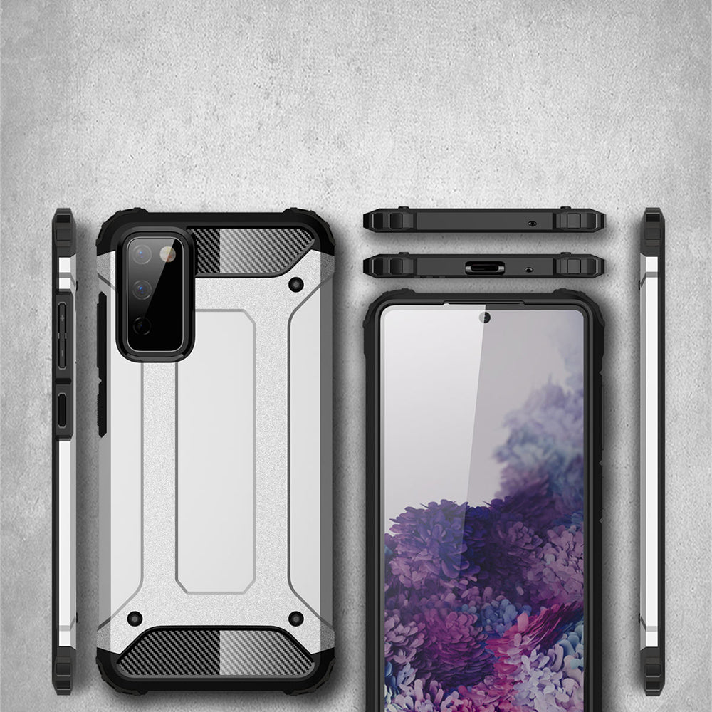 Funda para Samsung Galaxy S20 FE 2022 G781 / S20 FE 5G G781 / S20 FE G780, Techsuit, Hybrid Armor, Negra