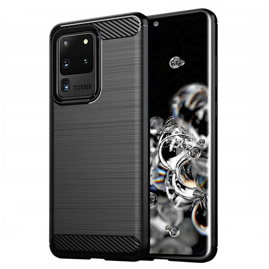 Funda para Samsung Galaxy S20 Ultra 5G G988 / S20 Ultra G988, Techsuit, Carbono, Negra