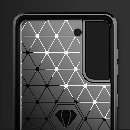 Funda para Samsung Galaxy S21 5G G991, Techsuit, Carbono, Negra