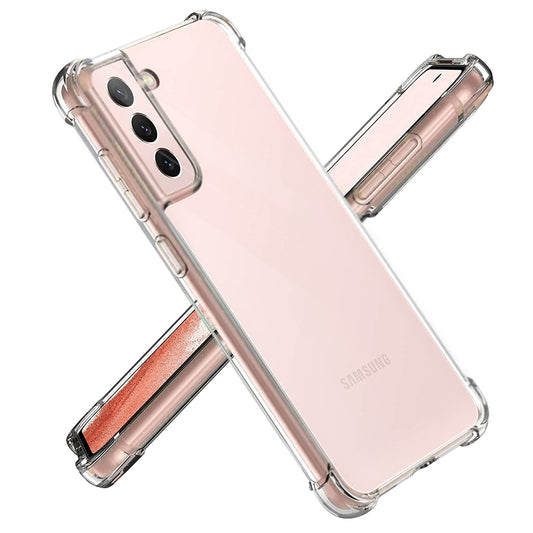 Funda para Samsung Galaxy S21 5G G991, Techsuit, Antigolpes Transparente, Transparente