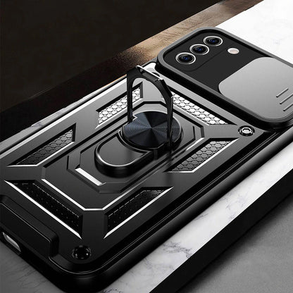 Funda para Samsung Galaxy S21 FE 5G G990, Techsuit, CamShield, Negra