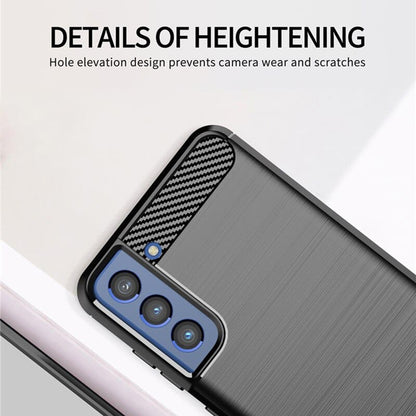 Funda para Samsung Galaxy S21 FE 5G G990, Techsuit, Carbono, Negra