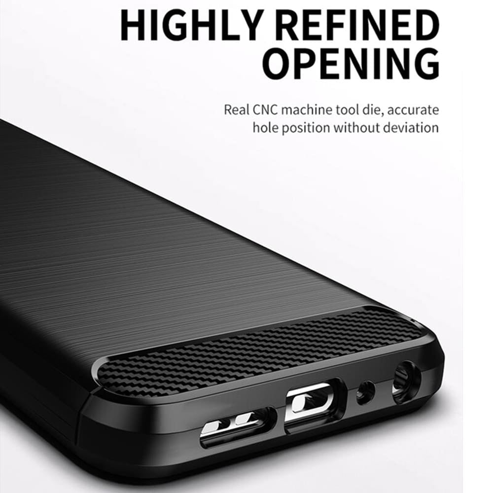 Funda para Samsung Galaxy S21 FE 5G G990, Techsuit, Carbono, Negra