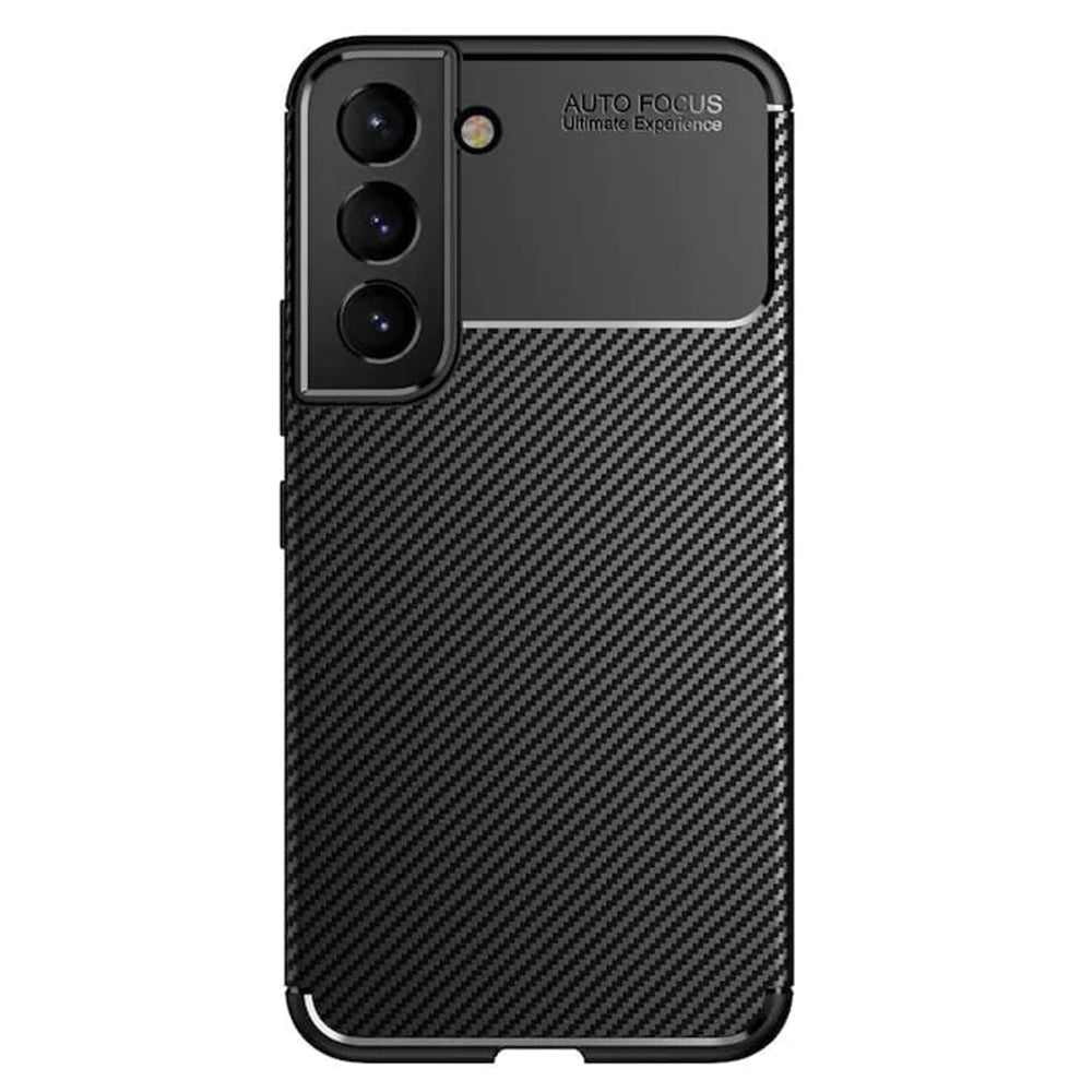 Funda para Samsung Galaxy S21 FE 5G G990, Techsuit, Fibra de Carbon, Negra