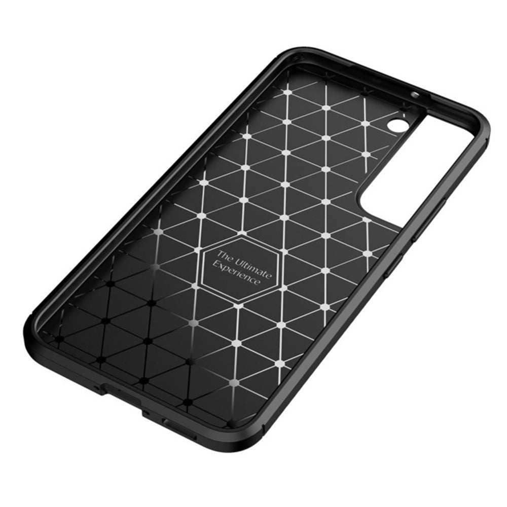 Funda para Samsung Galaxy S21 FE 5G G990, Techsuit, Fibra de Carbon, Negra