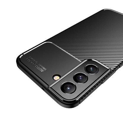 Funda para Samsung Galaxy S21 FE 5G G990, Techsuit, Fibra de Carbon, Negra