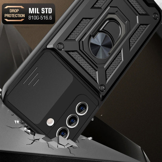 Funda para Samsung Galaxy S21+ 5G G996, Techsuit, CamShield, Negra
