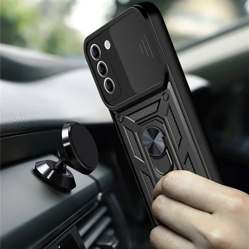 Case for Samsung Galaxy S21+ 5G G996, Techsuit, CamShield, Black