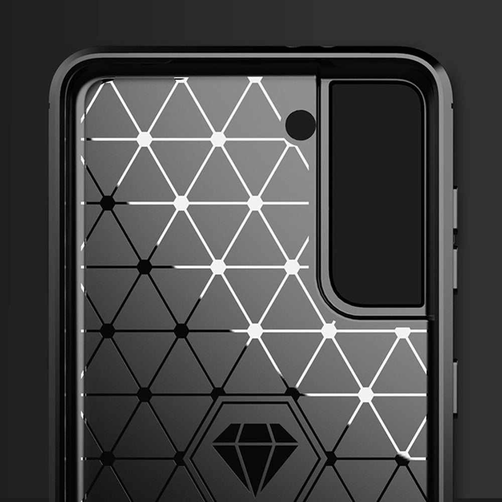 Funda para Samsung Galaxy S21+ 5G G996, Techsuit, Carbono, Negra