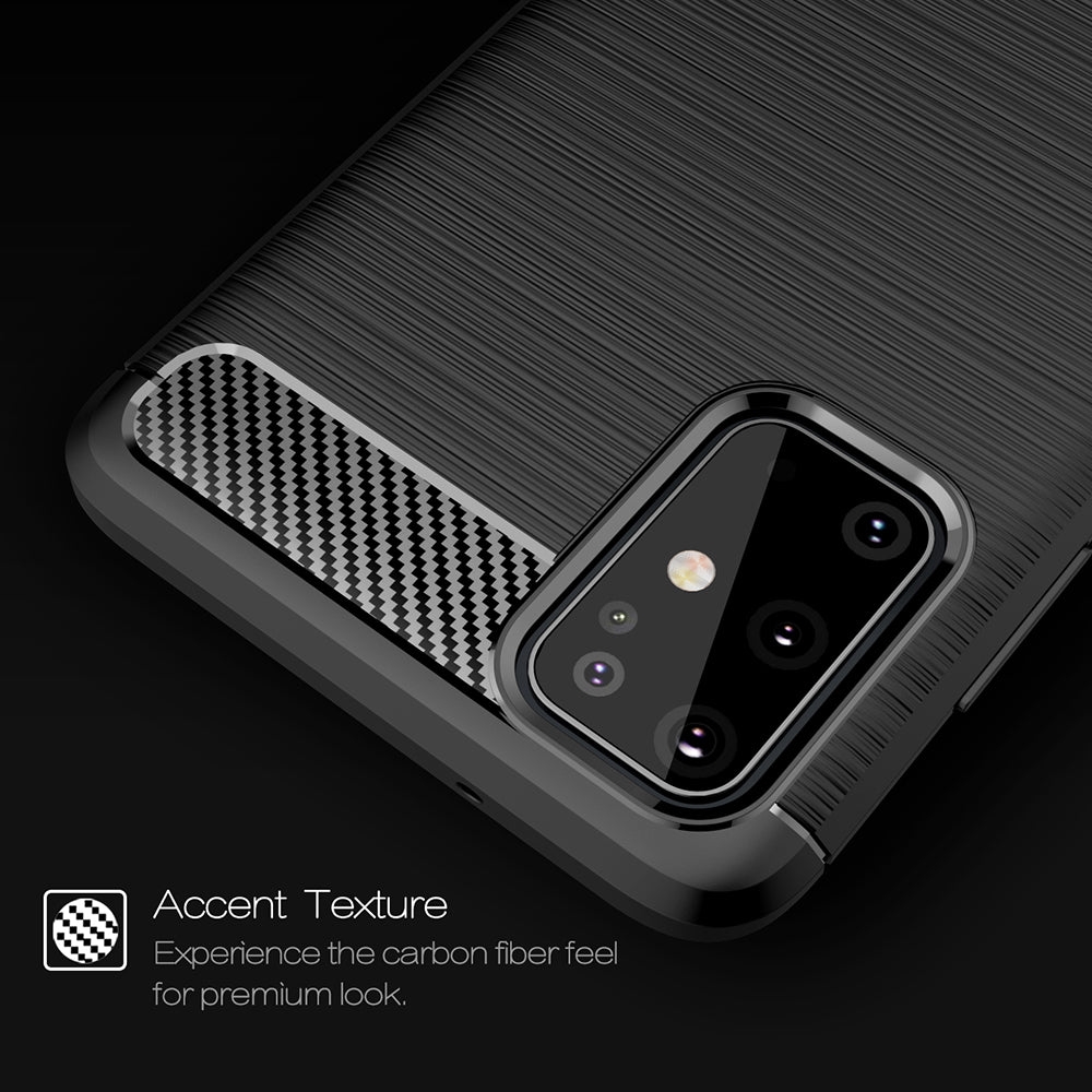 Funda para Samsung Galaxy S21 Ultra 5G G998, Techsuit, Carbono, Negra