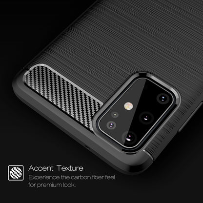 Funda para Samsung Galaxy S21 Ultra 5G G998, Techsuit, Carbono, Negra