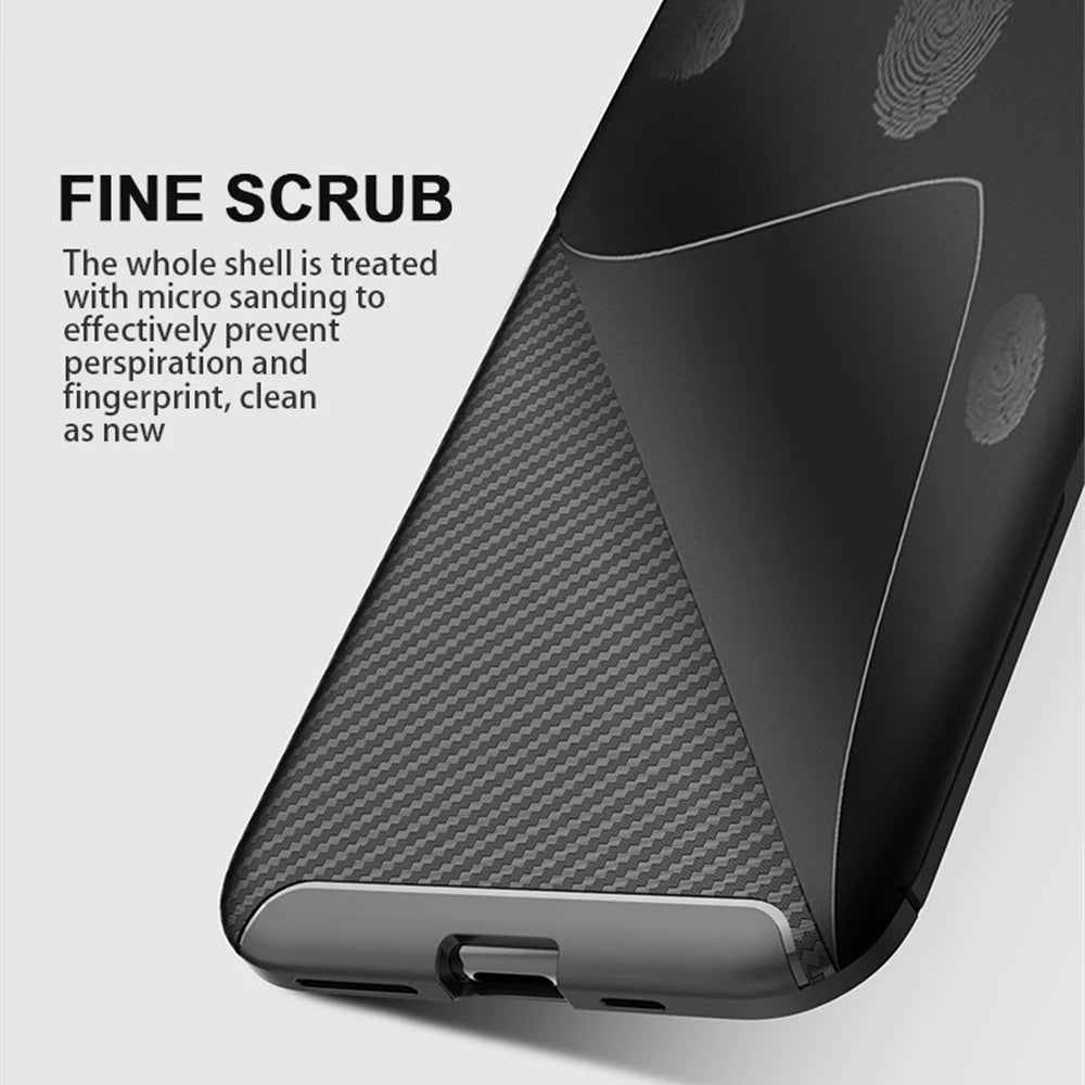 Funda para Samsung Galaxy S21 Ultra 5G G998, Techsuit, Fibra de Carbon, Negra
