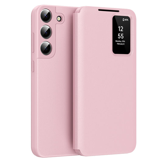 Funda para Samsung Galaxy S22 5G S901, Techsuit, SmartView, Rosa