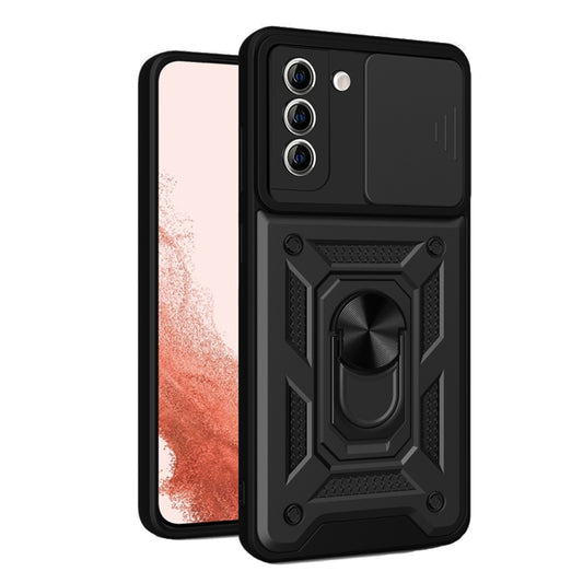Funda para Samsung Galaxy S22+ 5G S906, Techsuit, CamShield, Negra