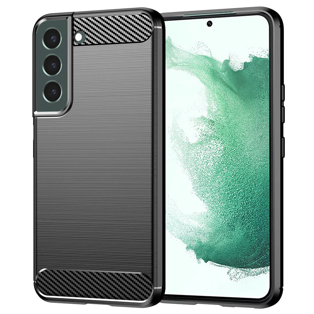 Funda para Samsung Galaxy S22+ 5G S906, Techsuit, Carbono, Negra
