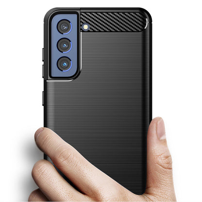 Funda para Samsung Galaxy S22+ 5G S906, Techsuit, Carbono, Negra