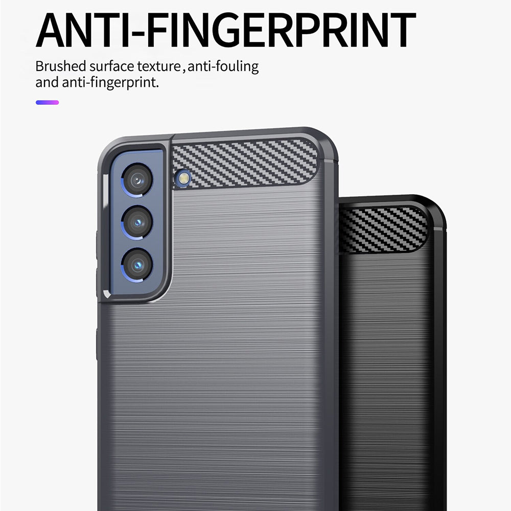 Funda para Samsung Galaxy S22+ 5G S906, Techsuit, Carbono, Negra